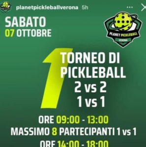 pickleball tournament Verona